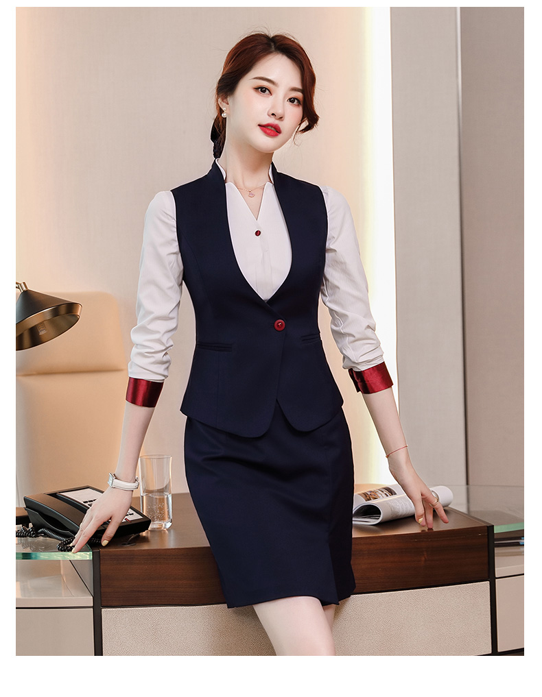 昂柏时尚职业套装女售楼部4s店物业接待工装工作服春季新款高端西装