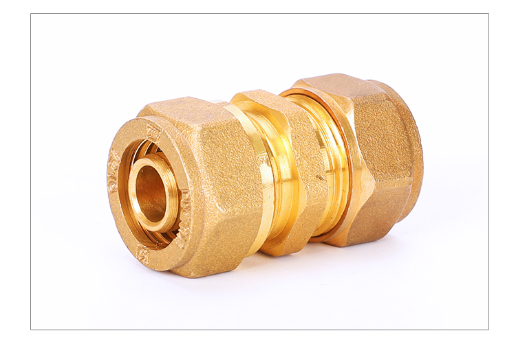 全铜铝塑管直接接头外牙内丝等径异径1216热水管配件加厚地暖管件