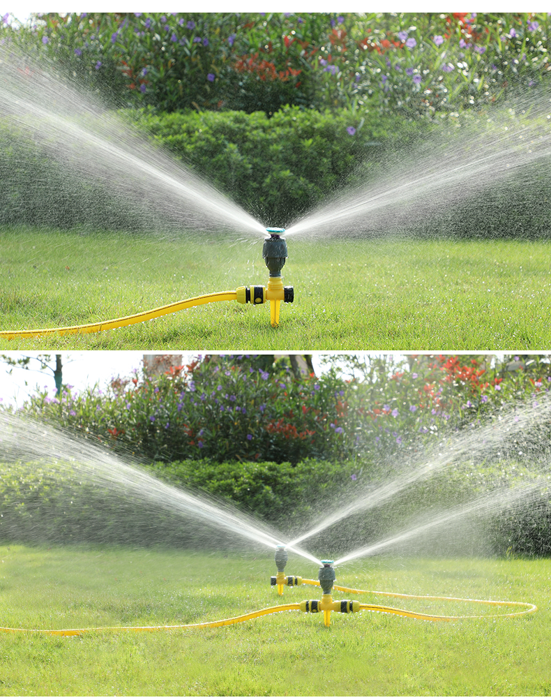 自动洒水器360度旋转园林农业灌溉喷水浇水喷头绿化农用草坪喷灌 洒水