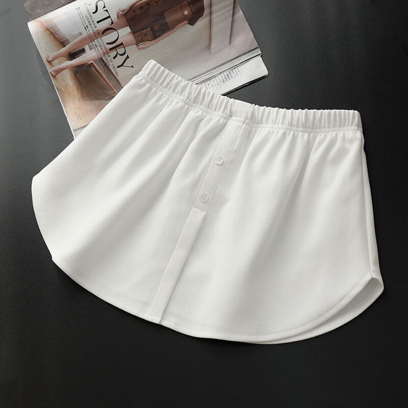 班萨图高阶 百搭叠穿屁帘 女士短半身 遮臀假衬衫 卫衣穿搭衬女装 叠