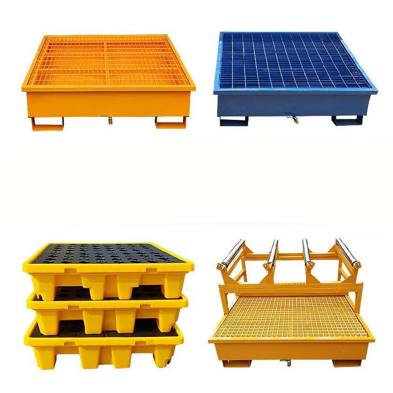 普力捷 油桶托盘钢制油桶贮存平台接油盘搬运托盘地堆地台栈板 单位