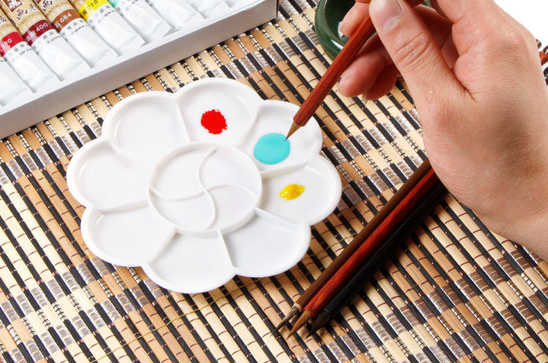 国画初学者套装12色18绘画大全学生入门中国画颜料练习材料水墨画工笔