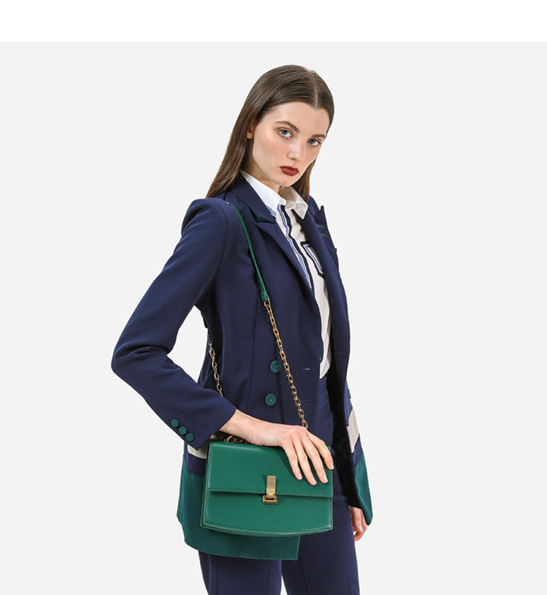 pedro牛皮女包纯色简约翻盖腋下包 斜挎包 单肩包 小方包pw2-76390024