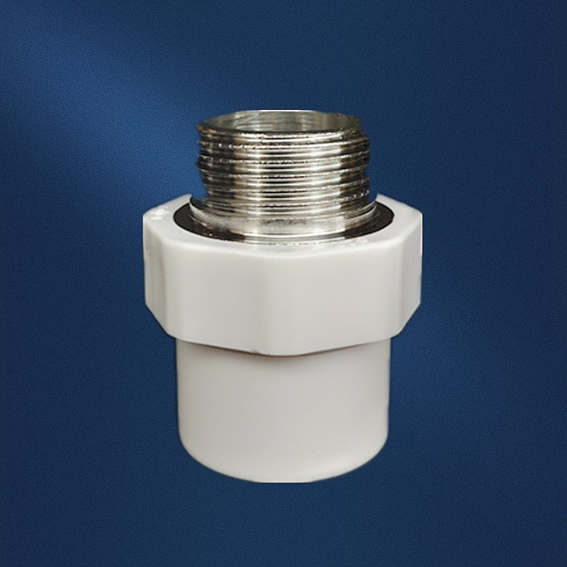 国标pvc不锈钢外牙直通内丝直接201牙给水件32450637590110pvc白色321