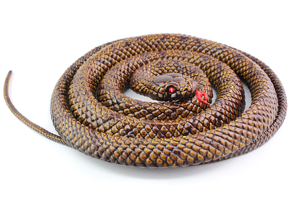 神孩子儿童儿童礼物大号儿童仿真动物玩具假蛇模型野生动物毒蛇盘旋大