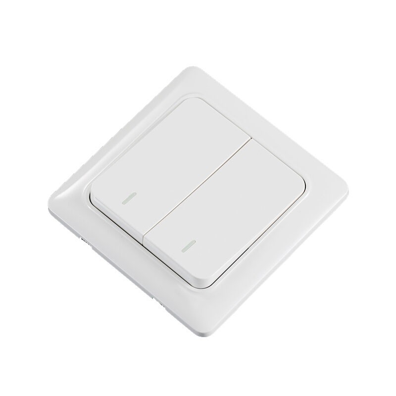 铭安普开关插座面板 二位跷板式双控开关