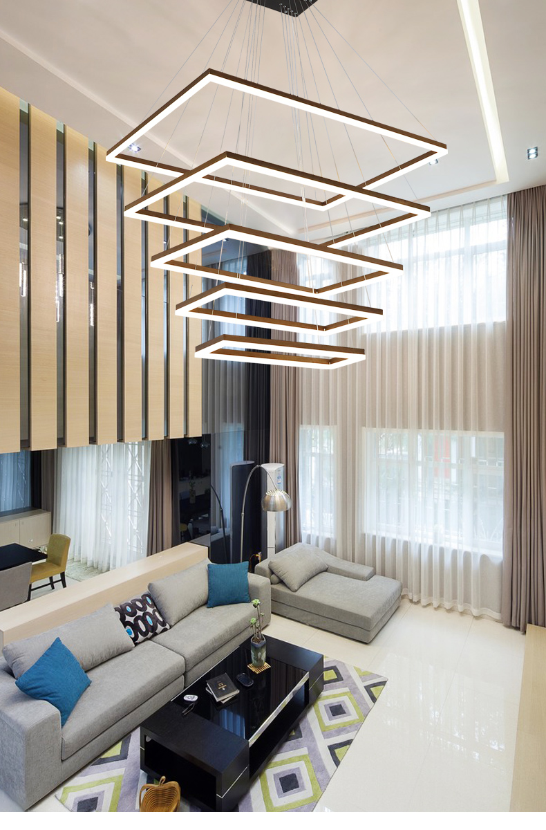 米光惠佳复式楼中空客厅大吊灯简约现代loft公寓别墅楼中楼挑空吊灯