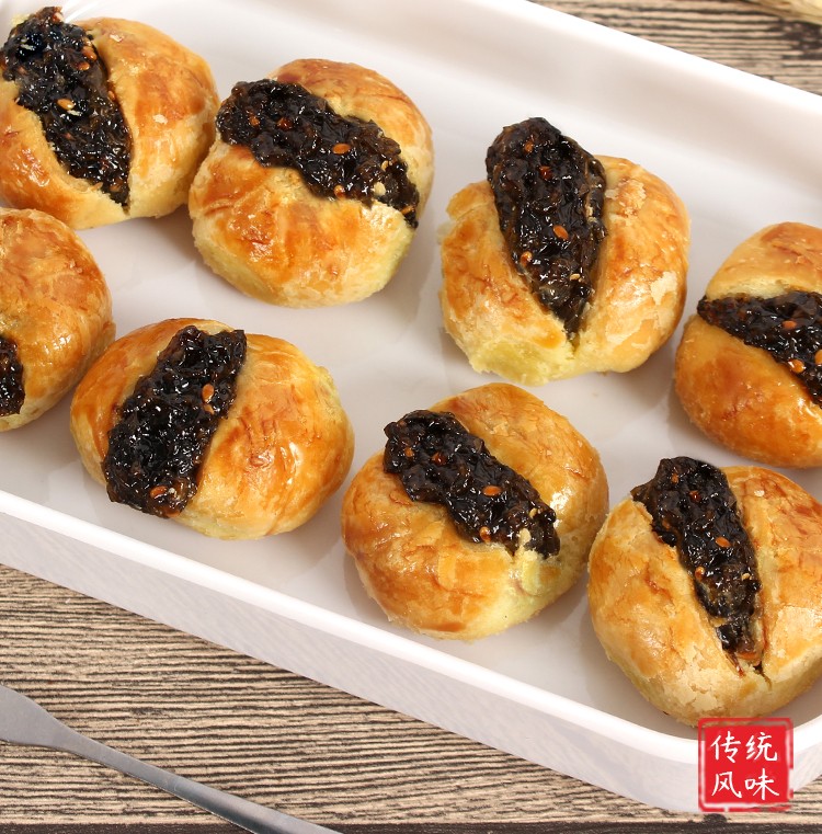 福粨味馆潮汕特产紫菜饼休闲零食小吃食品浓香学生宿舍吃货精装袋香脆