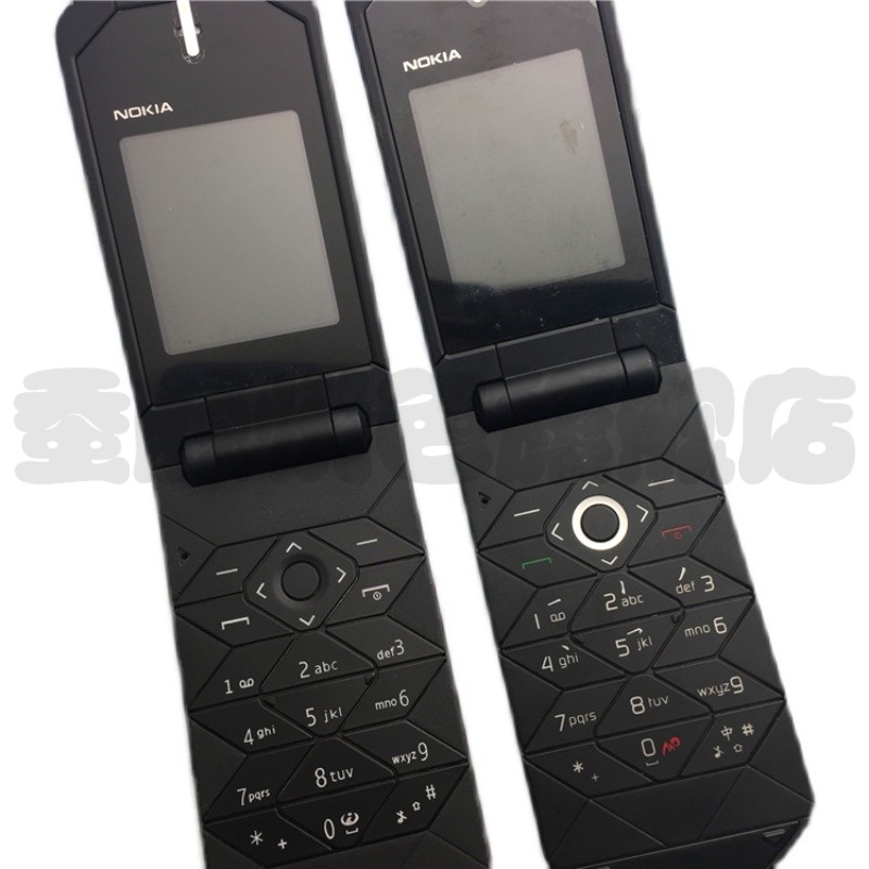 nokia诺基亚7070翻盖手机学生老人超长待机无摄像头工作手机经典 黑色