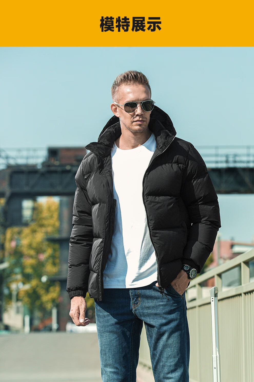 龙牙新品二代苍穹中型羽绒服加强版800蓬鹅绒保暖防风抗静电 极夜黑