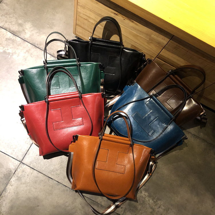 sara lee品牌 2020新款大容量单肩包女真皮通勤手提包时尚百搭软皮托