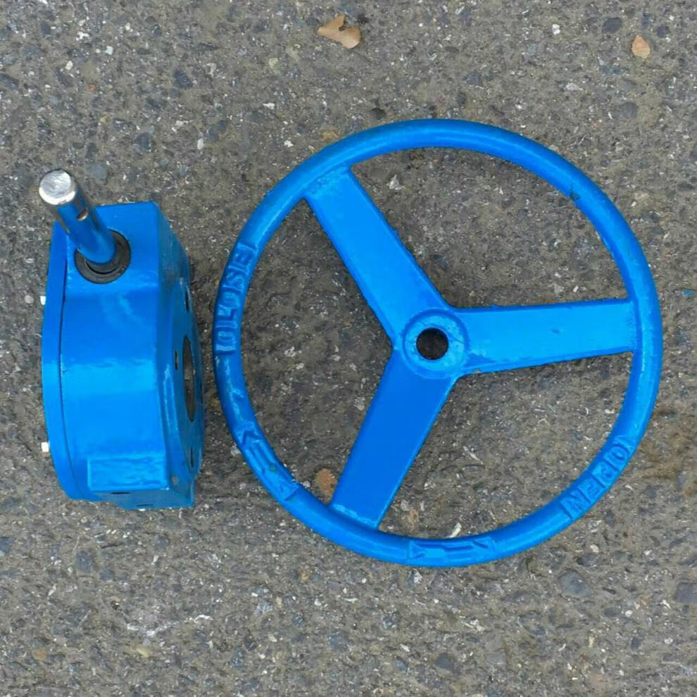 配件涡轮蝶阀省力涡轮变速头涡杆机械手轮传动器开关dn200350蝶阀手轮