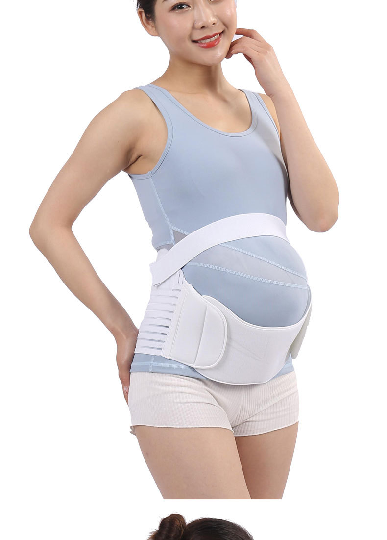 孕妇托腹带术后收腹带产妇产前产后护腰带腰部支撑带粉色m