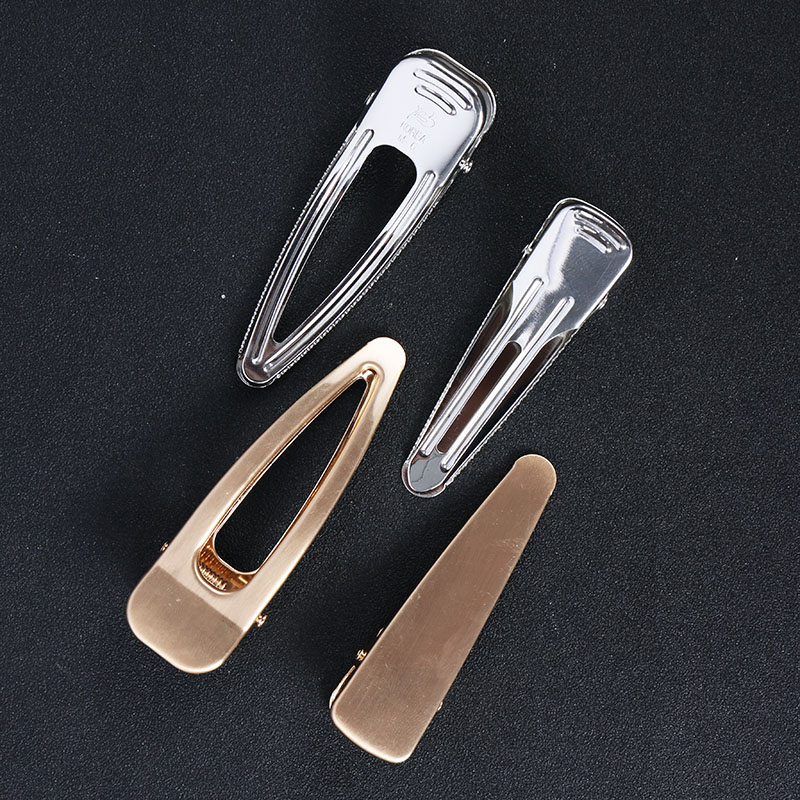 tsful东大门网红同款设计镂空大号鸭嘴夹ins风复古金属感边夹发夹