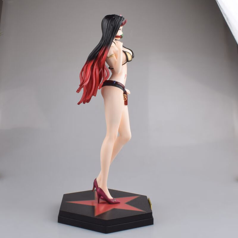 鬼灭之刃 潮流 潮牌泳装 灶门祢豆子 黑/蓝色 泳装站姿盒装美少女动漫