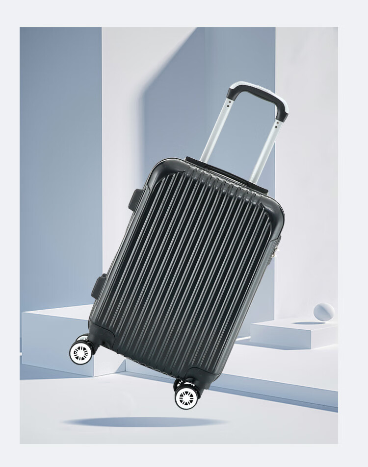 黑沙 拉杆箱 行李箱 旅行箱男女密码锁商务登机箱可托运皮箱子20英寸