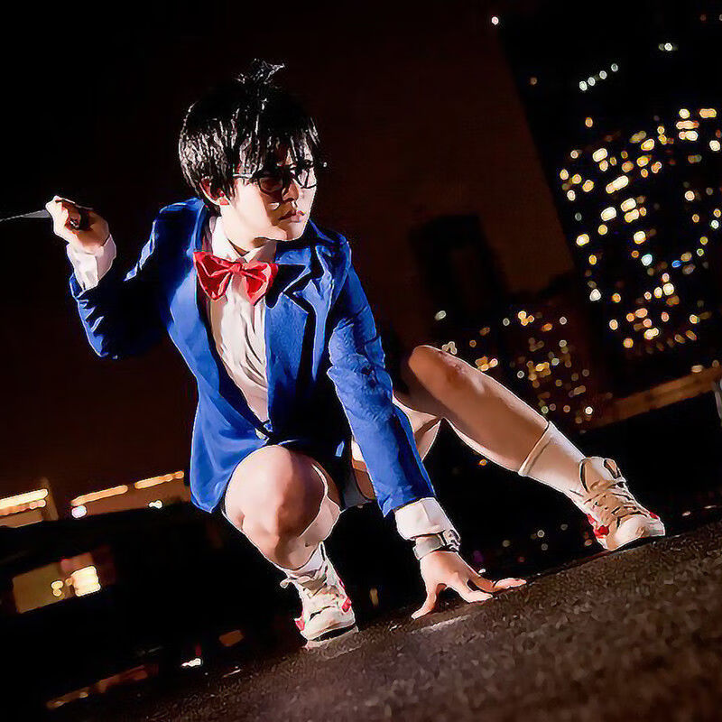 景霸【】名侦探柯南衣服基德柯南cos服cosplay服装儿童成人版全 外套