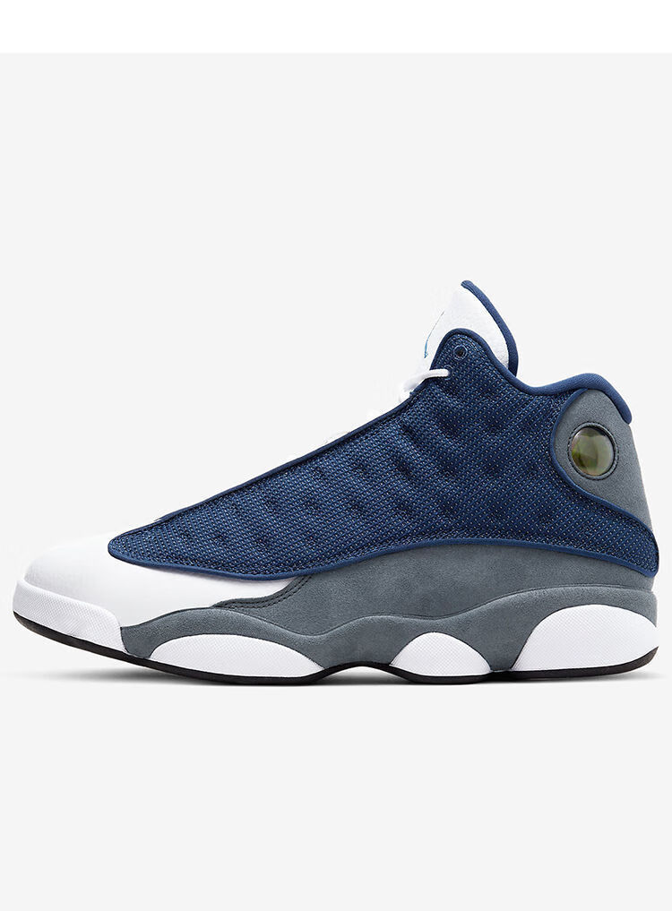 耐克休闲运动跑步鞋子aj13高帮篮球鞋flintnavybluegigi白蓝男女同款