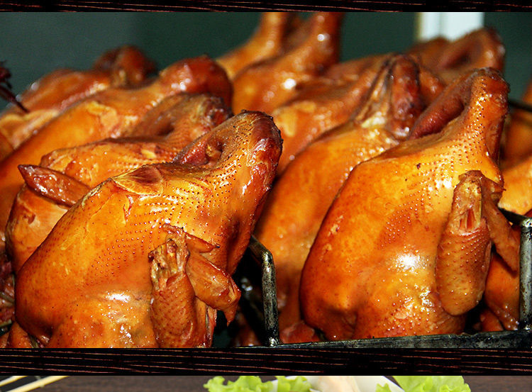 沟帮子北镇烧鸡熏鸡烧鸡熏鸡公尹家熟食非扒鸡肉真空装450克锦州特产