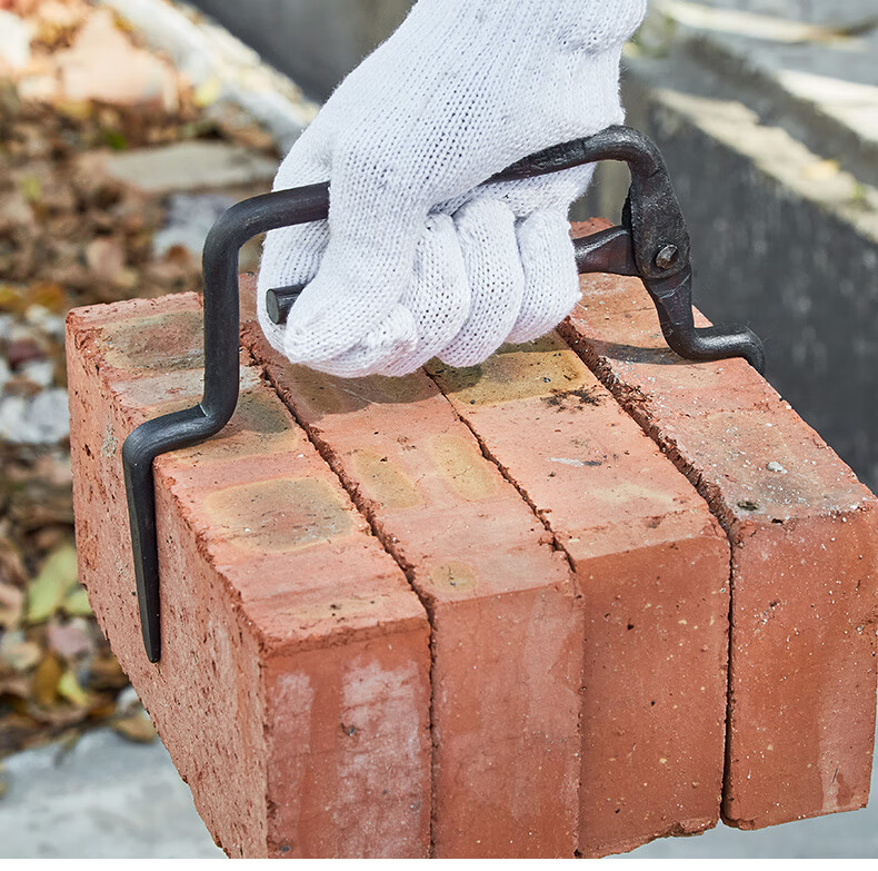 上海砖夹子搬砖钳可调加粗红砖夹工具多功能砖头提砖卸砖钳子 小号(可
