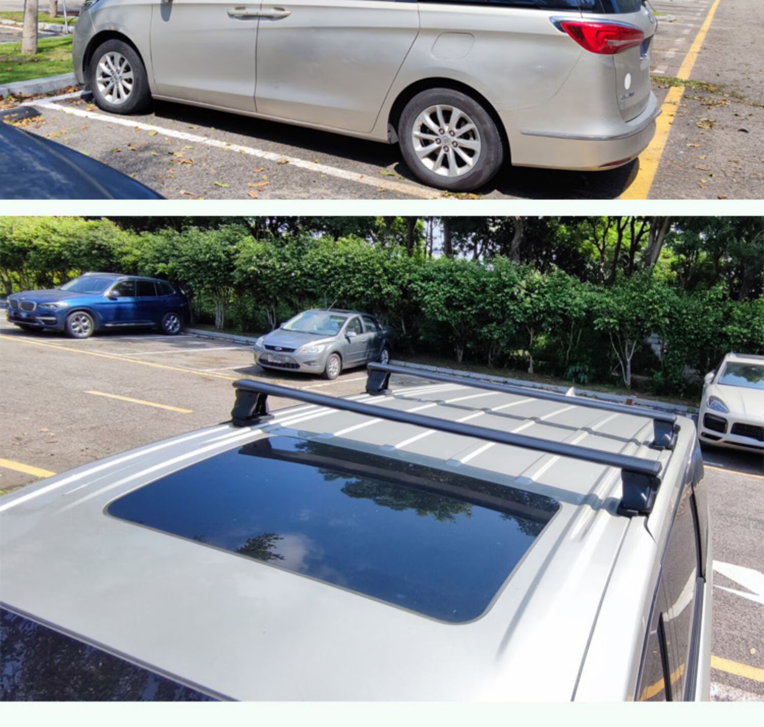 架车顶行李架横杆gl8陆尊es汽车车载纽曼艾力绅行李箱 imax8_专用横杆