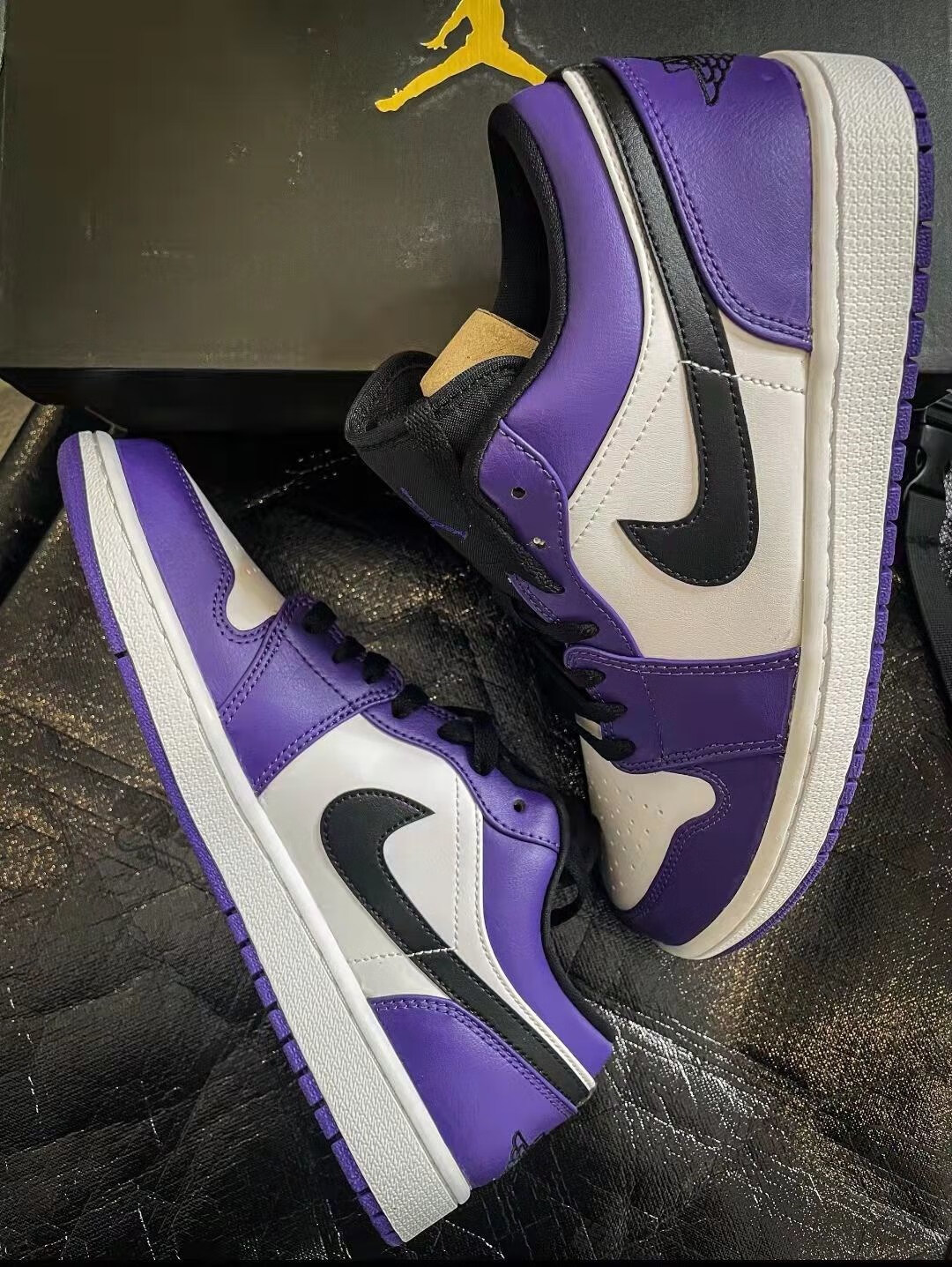 aj1低帮 湖人蓝黄 36