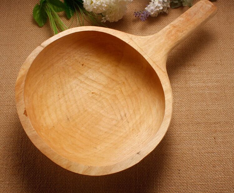手工实木大瓢木瓢勺木瓢水瓢桑拿浴室用茶道舀水用大木瓢木质水勺 有