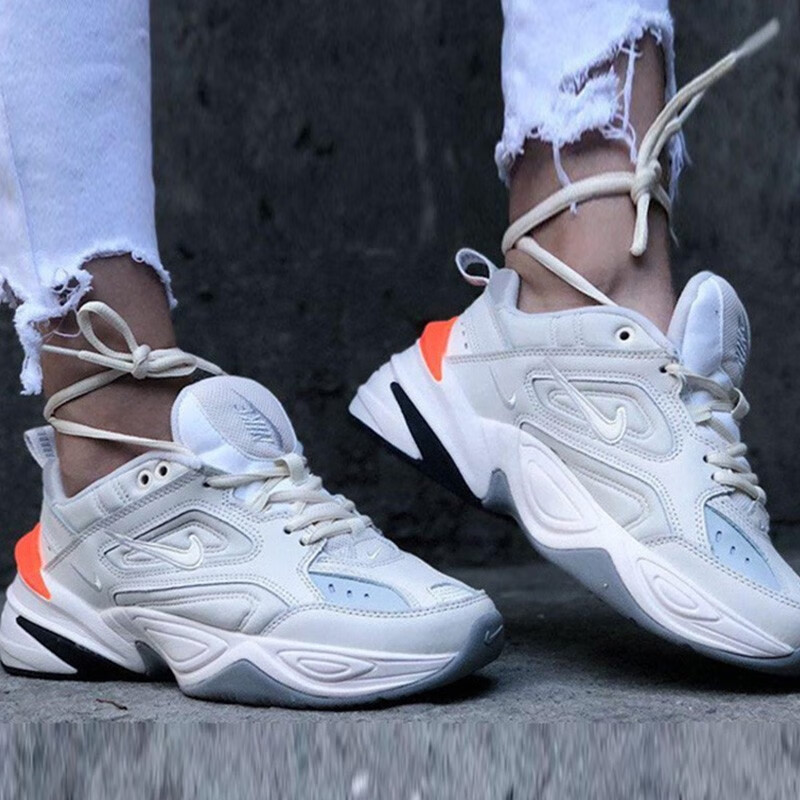 耐克nikem2ktekno渲染蓝白小麦宇航员白橙黄奶茶男女白色复古老爹鞋