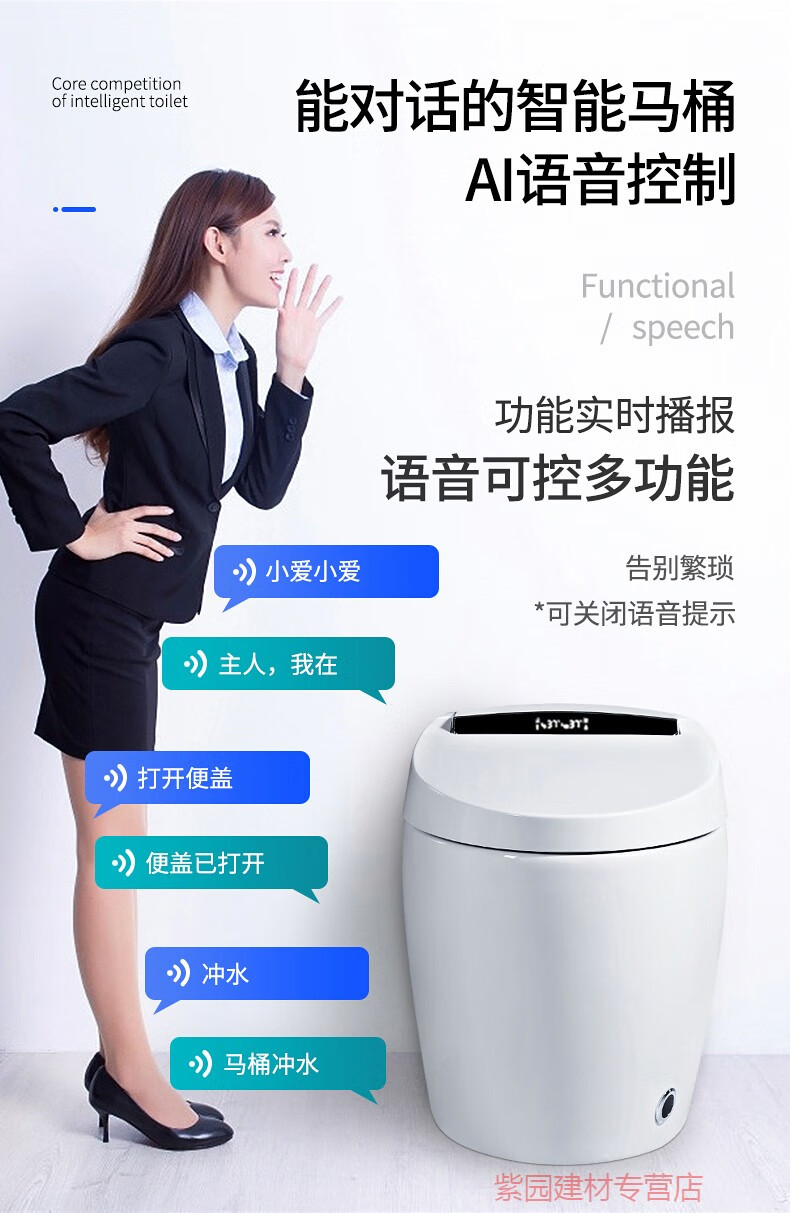智能马桶无水压限制官方同款智能套餐机品牌前十名帝富龙 标配款(烘洗