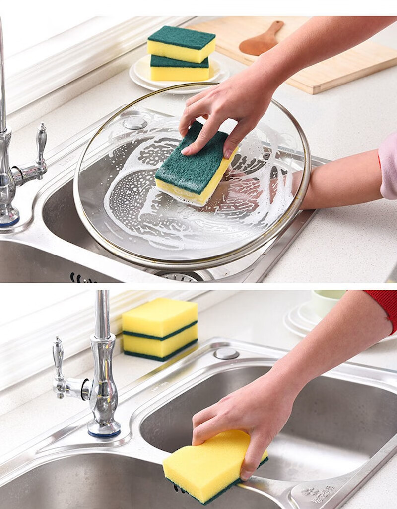 洗碗海绵百洁布洗碗布厨房用品清洁刷锅刷碗神器洗碗海绵块魔力擦 5片