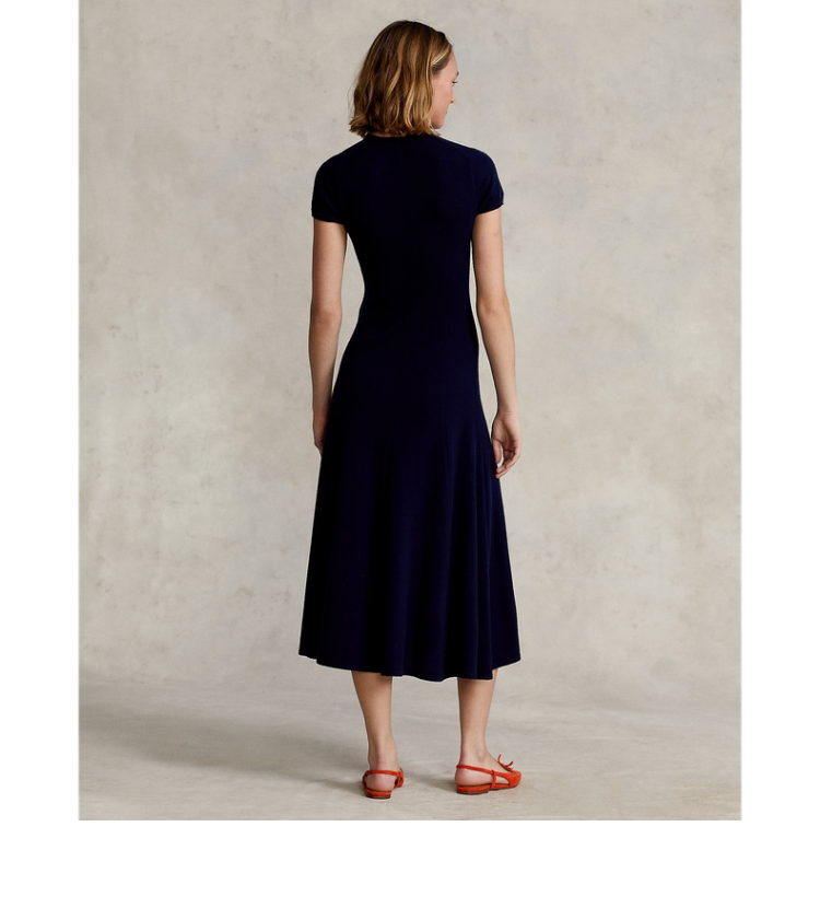 ralphlauren拉夫劳伦女装22年早春羊绒迷笛毛衫连衣裙rl22771400蓝色l