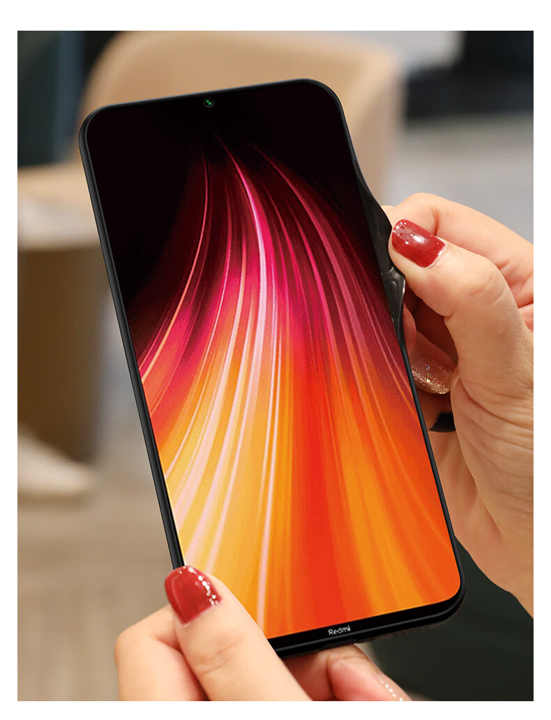 简宿 红米note8手机壳redmi note8pro玻璃保护壳redmi not8por全包防