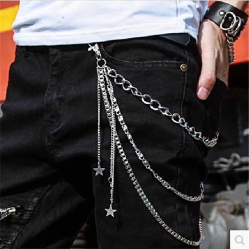挂链热血街舞高校挂链朋克非主流裤链男女生个性潮流腰链牛仔裤子链子