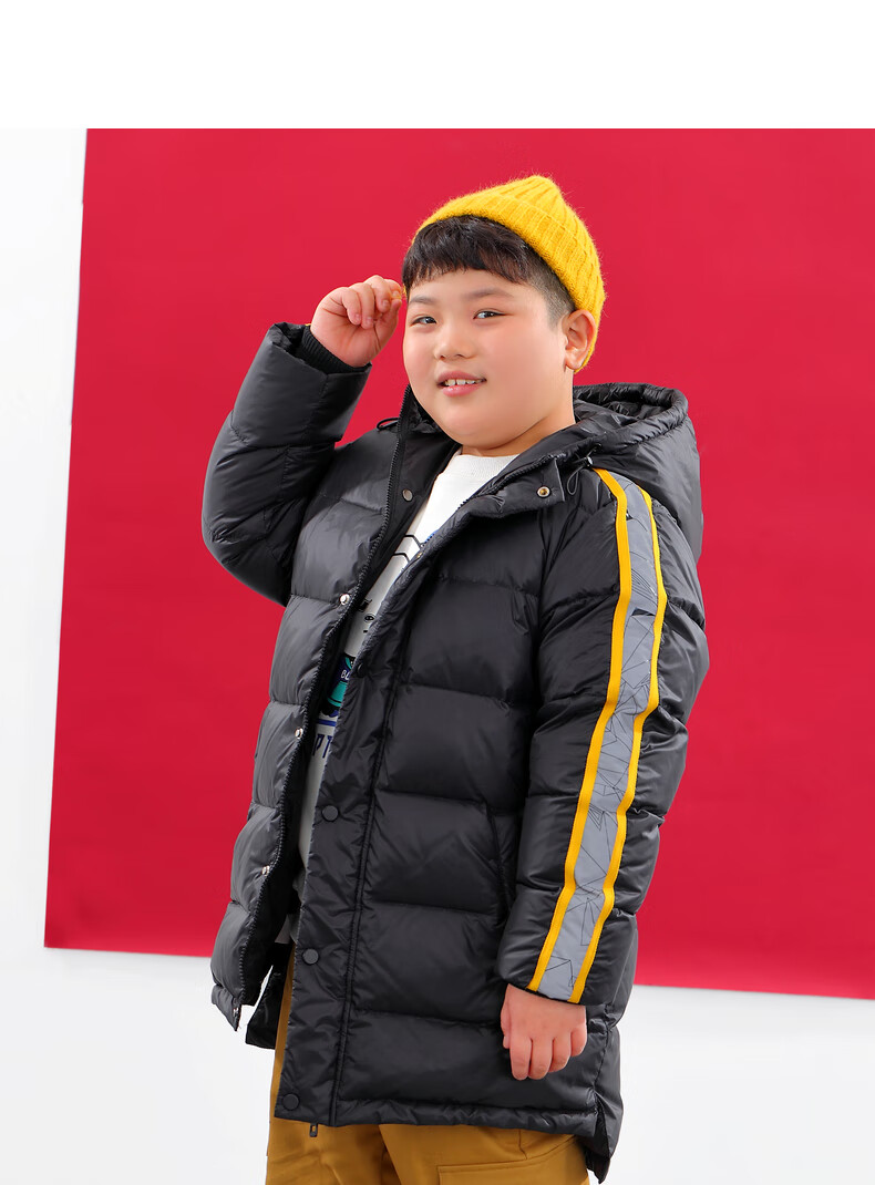 小猪托尼男胖童羽绒服胖童装男童加肥加大外套小胖子冬装秋冬款潮