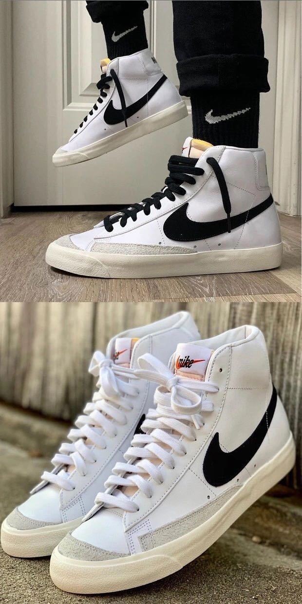 nike耐克联开拓者blazermid77电玩像素彩虹夜光涂鸦拆线解勾男鞋女