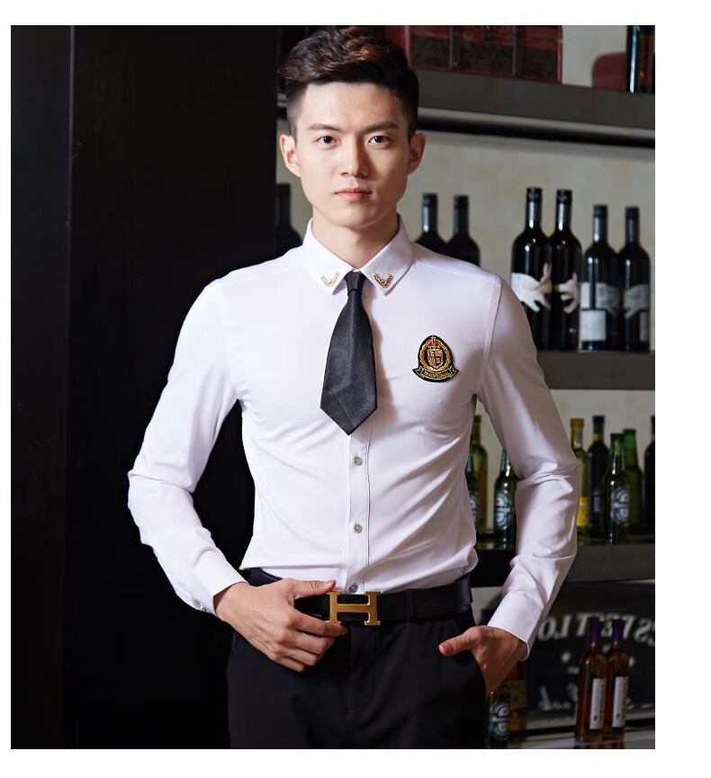 ktv工作服秋冬装 酒吧服务员工作服长袖 ktv夜场酒店服务生员工装