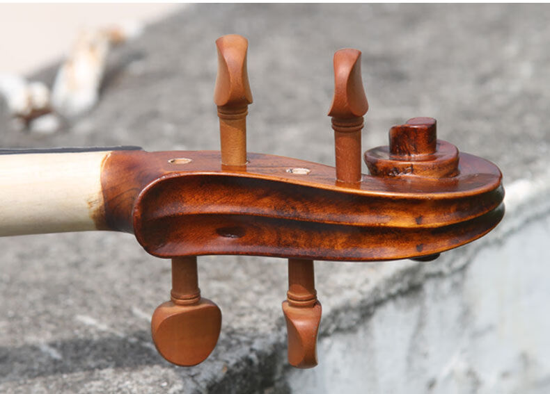 小提琴染木乌木枣木旋钮旋轴弦轴琴轴轴柄弦钮配件中提琴大提琴用 1/4