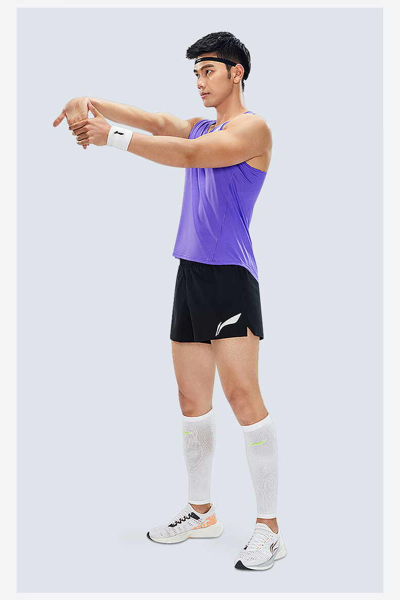 李宁lining运动服套装男体育生体考中考田径服短跑比赛训练服马拉松