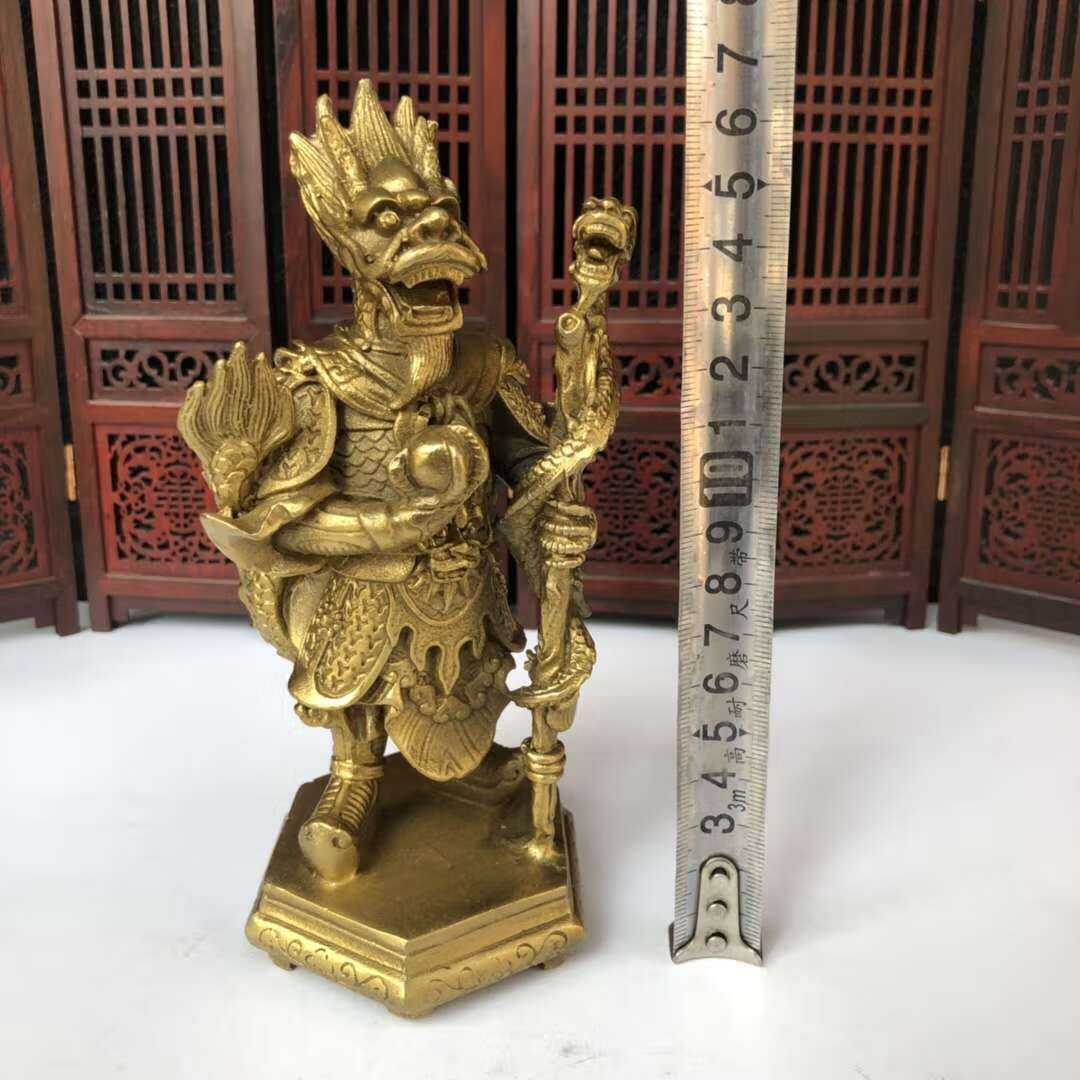 爷佛像摆件东海龙王铜像家居客厅供奉神像风水工艺装饰品 站龙王佛像