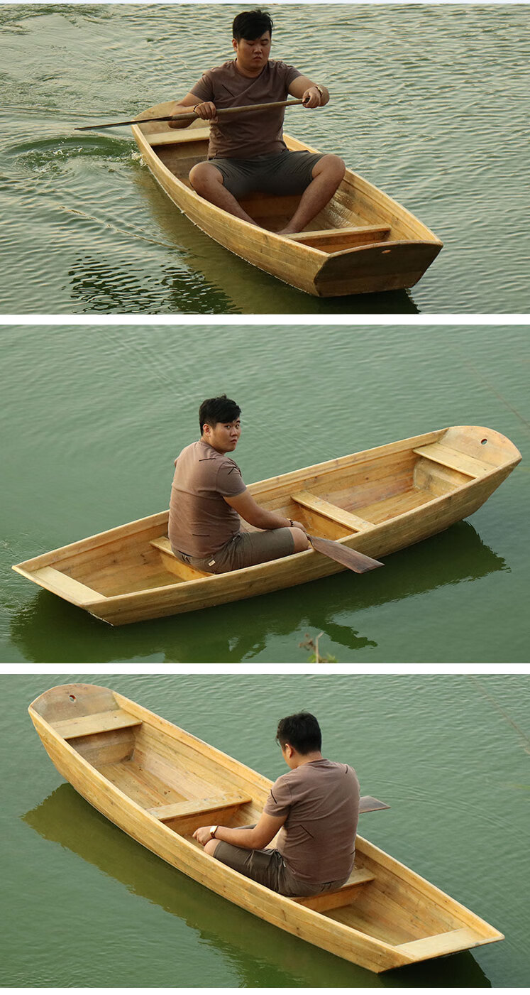 打鱼双人船32米玻璃钢船包木船渔船小木船钓打鱼船养殖塑料船实木船水