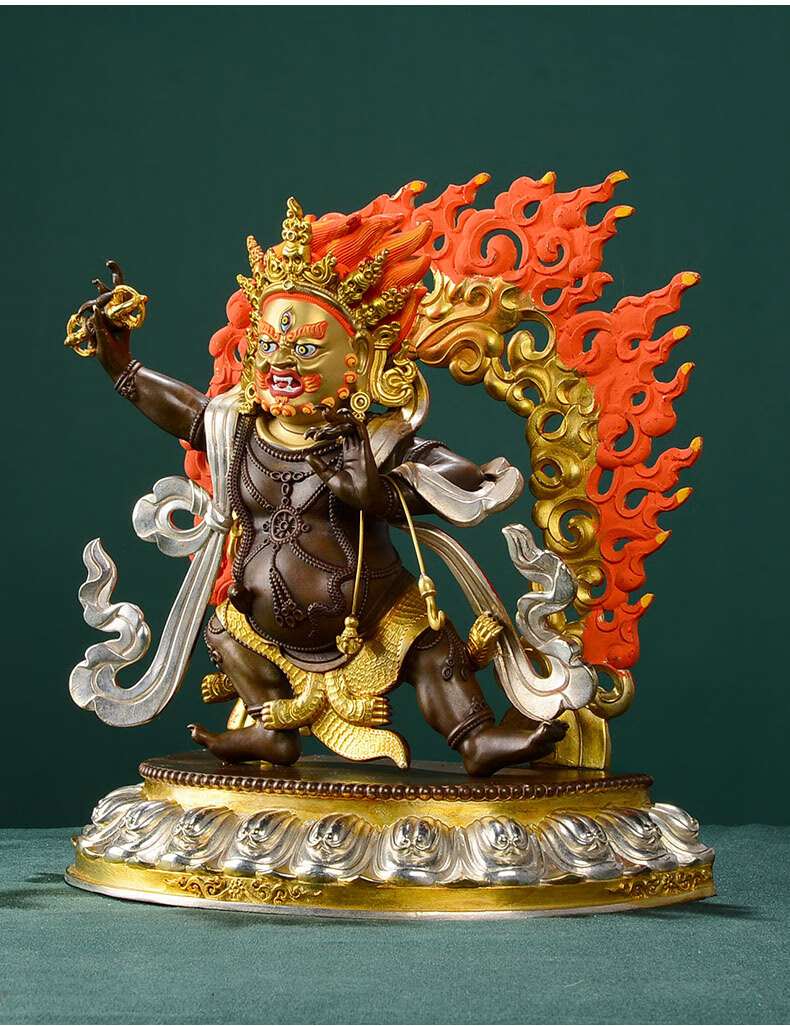 藏村 金刚手佛像摆件 藏传佛教密宗居家供奉大势至菩萨7寸/15寸 7寸高