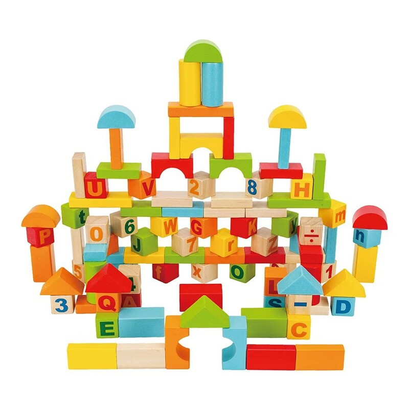 玩具木质男孩女孩宝宝锻炼开发智力拼装城市交通数字拼音认知幼儿童
