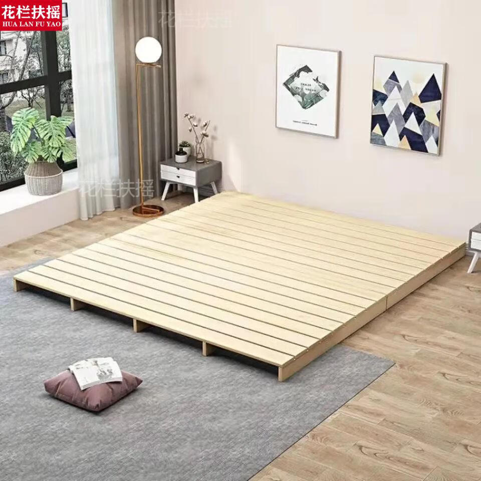 床板单人折叠床板1米硬床垫实木床架排骨架1.5 1.