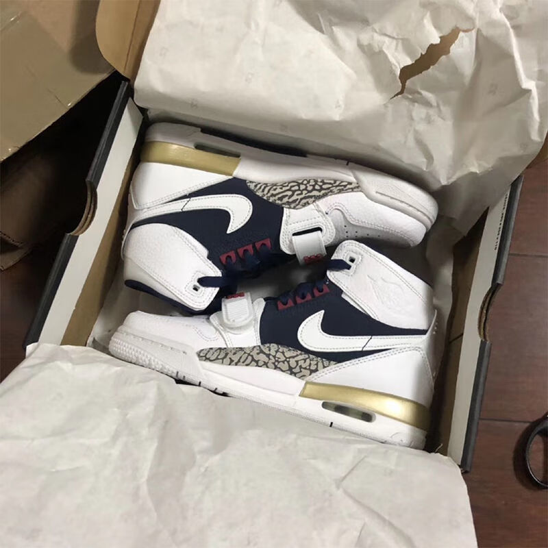 新款aj312美国队奥运高帮篮球鞋ins百搭情侣休闲鞋耐磨运动鞋 aj312