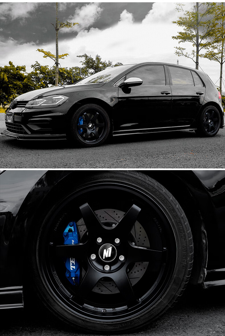 n1旋压轻量化汽车轮毂大众高尔夫7/7.