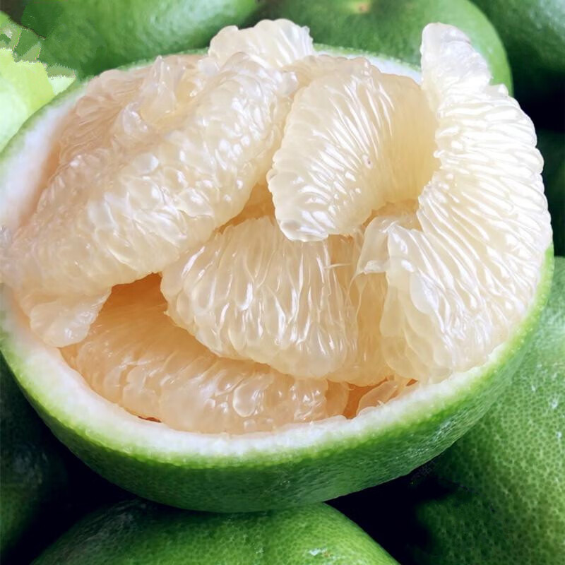 青柚青皮柚子蜜柚新鲜柚子水果清甜微苦爆汁 3个