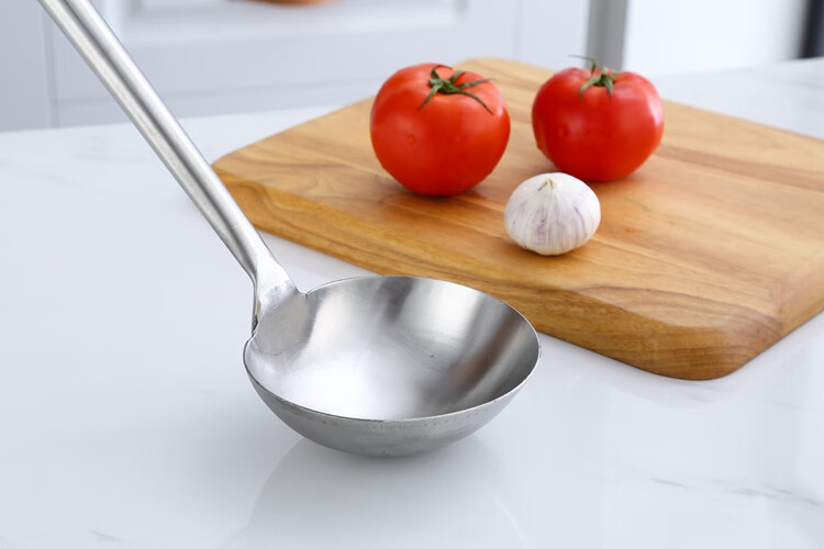 不锈钢炒勺炒菜勺子商用瓢锅铲大汤勺子餐馆厨师专用长柄汤壳厨具 12