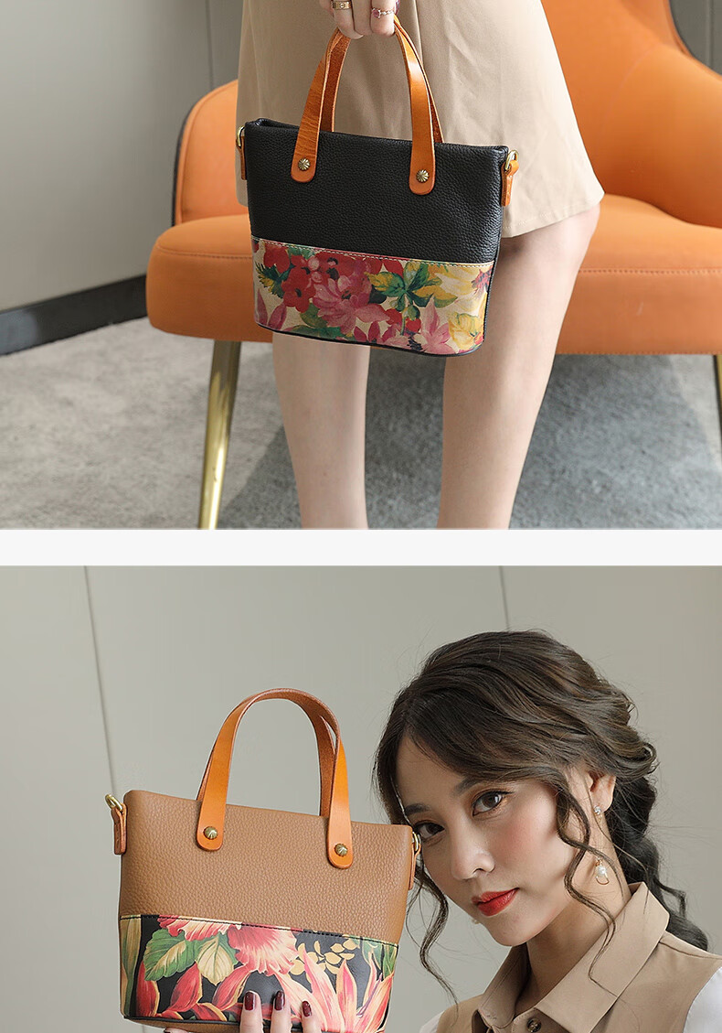 sara lee品牌 真皮手提小包包名媛气质晚宴包2020秋冬新款软皮手提