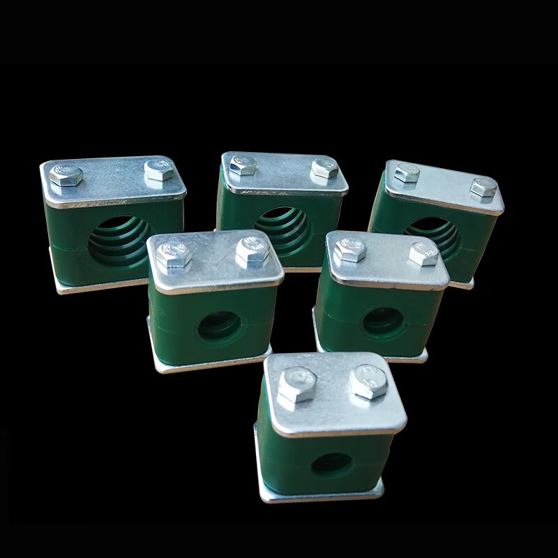 沁岑 重型塑料管夹固定夹液压管夹油管管卡固定器轻型单孔外六角船用