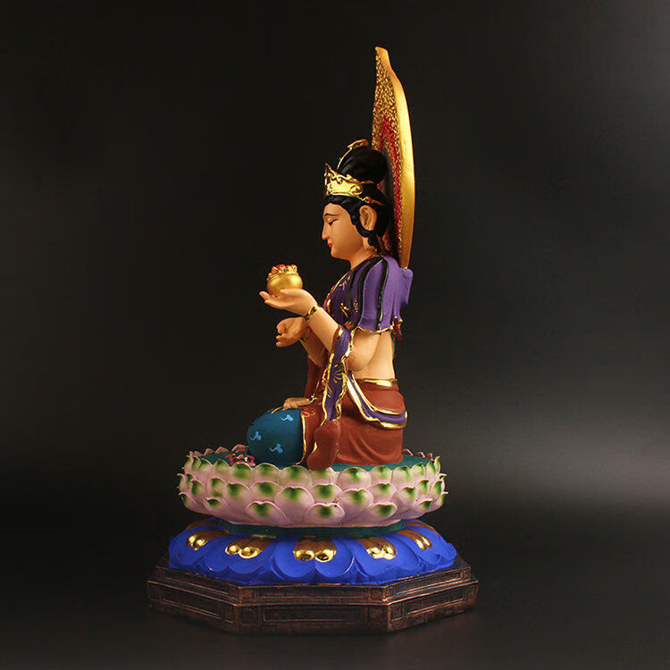 坚牢地神佛像大地母神地天财宝护法神树脂彩绘工艺品供奉佛教摆件